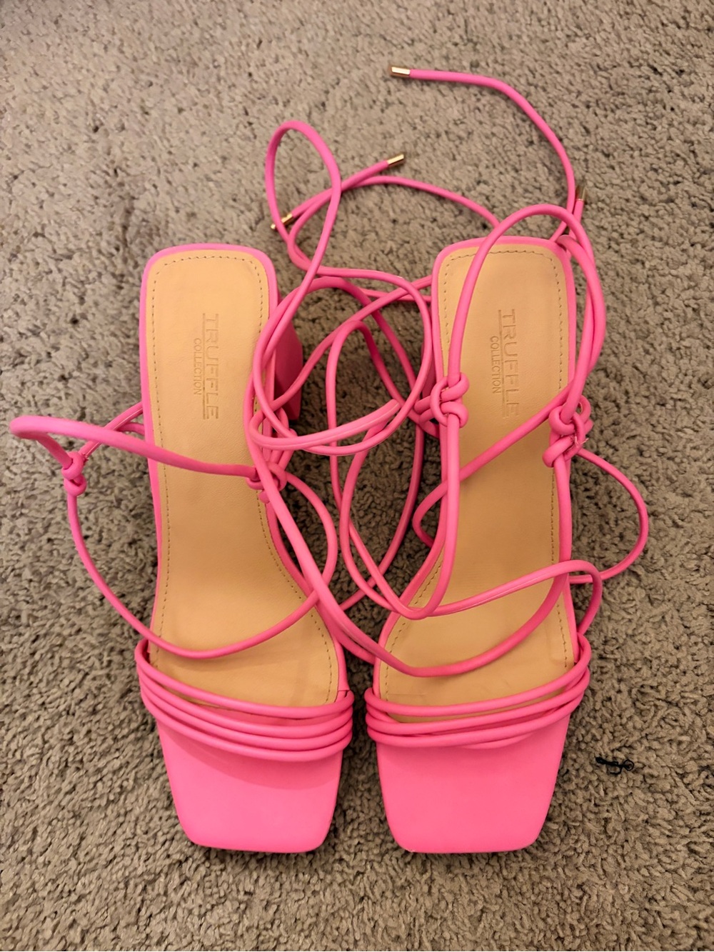 Free with purchase Pink Lace-Up heels